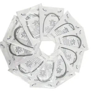 10pcs/pack Orthodontic Dental Super Elastic Oval Form Niti Round/Rectangular Arch Wires Dental Niti Arch Wire Dentist Product Gift