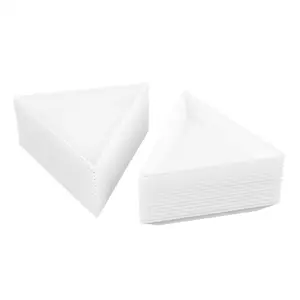 Bead Sorting Trays Plastic Nail Art Plates for DIY Craft Jewelry Project (White, 30 Pack Triangle)
