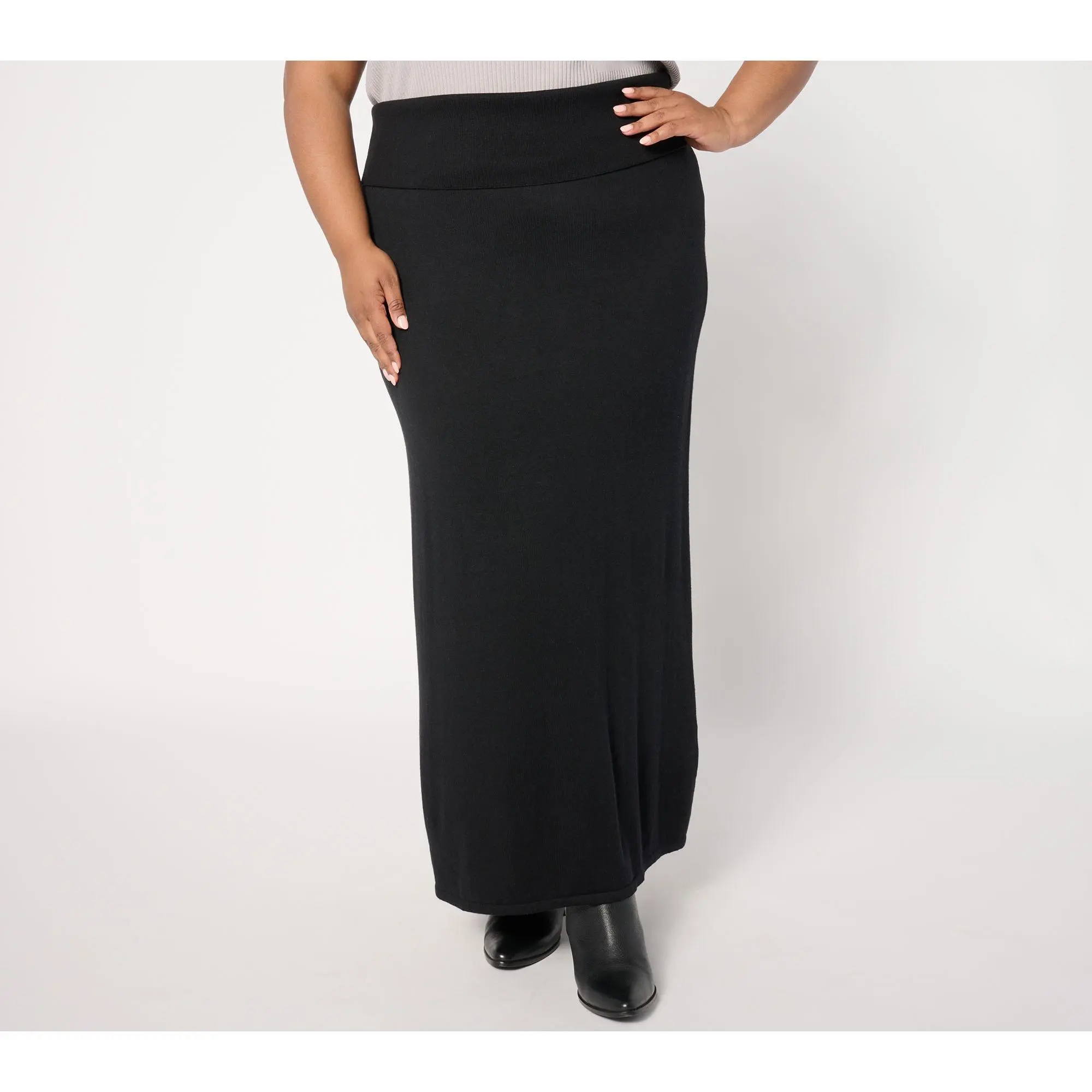 Attitudes by Renee Petite Sweater Maxi Skirt
