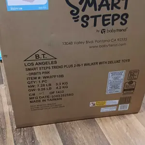 Smart Steps® Trend PLUS 2-in-1 Foldable Walker w/ Removable Deluxe STEM Learning Developmental Toys