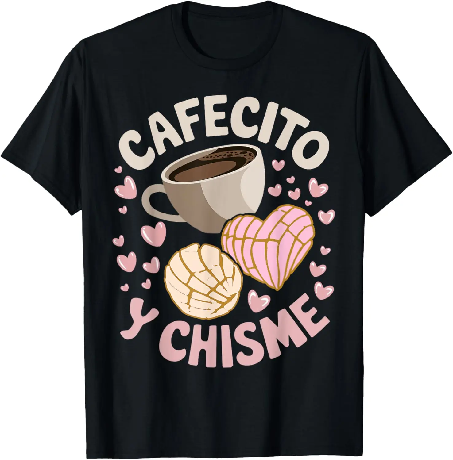 Men's T-Shirt with Mexican Concha Graphic Print, Soft 100% Cotton Casual Short Sleeve Crewneck for Everyday Wear