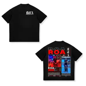 Rapper ROA Tour 2025 Album Graphic T-Shirt Men Hip Hop Rock Gothic Short Sleeve T Shirt Vintage Oversized Cotton Tees Streetwear