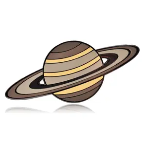 Planet Saturn Enamel Pin