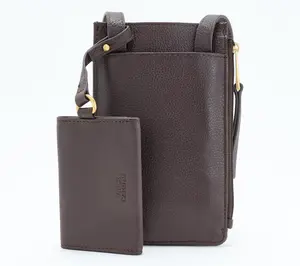 Vince Camuto Apolo Pebbled Leather Phone Crossbody