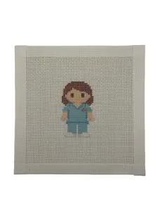 Nurse Lizzy Claire Needlepoint Canvas