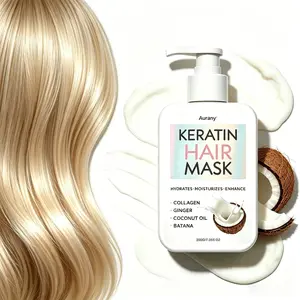 Keratin Hair Mask - Hydrating & Smoothing, Moisturizer, With Ginger Extracted Oil, Moisturizing and Hydrating Keratin Cream, For All Hair Types, Men & Women - 200g, Keratin Hair Treatment