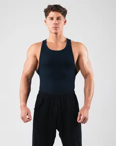 Zero Ribbed Tank 2pk - Navy