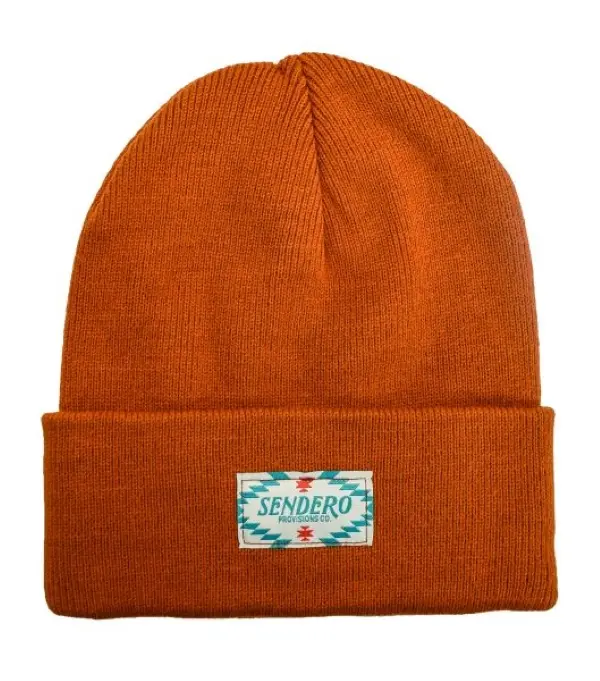 Sendero Provisions Co. Outdoor Classic Cuffed Beanie for Men & Women - Burnt Orange