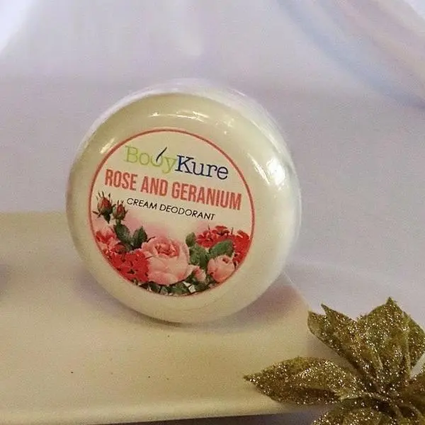 Rose and Geranium coconut cream deodorant