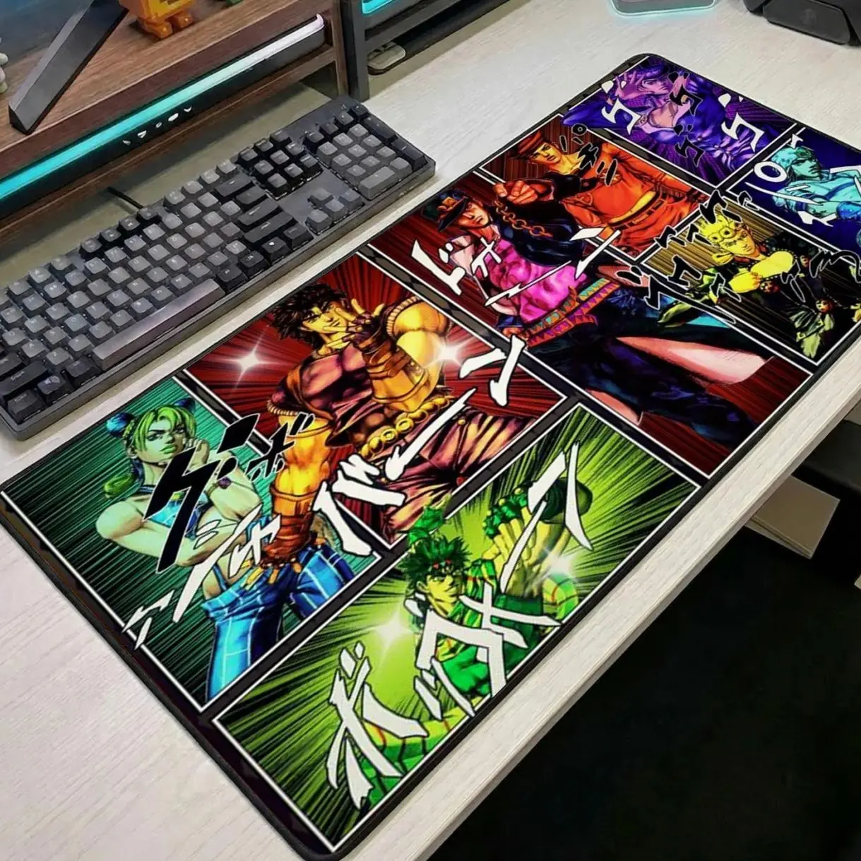 JoJo Bizarre Adventure Mouse Pad Anime Desk Mat JoJo Anime Mousepad Large Desk Mat JoJo Fan Gift Gamer Desk Mat