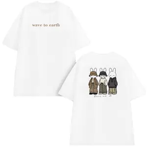 Wave To Earth Miffy Shirt New T shirt Vintage All Sizes Casual Crewneck Shortsleeve Menswear T-Shirt
