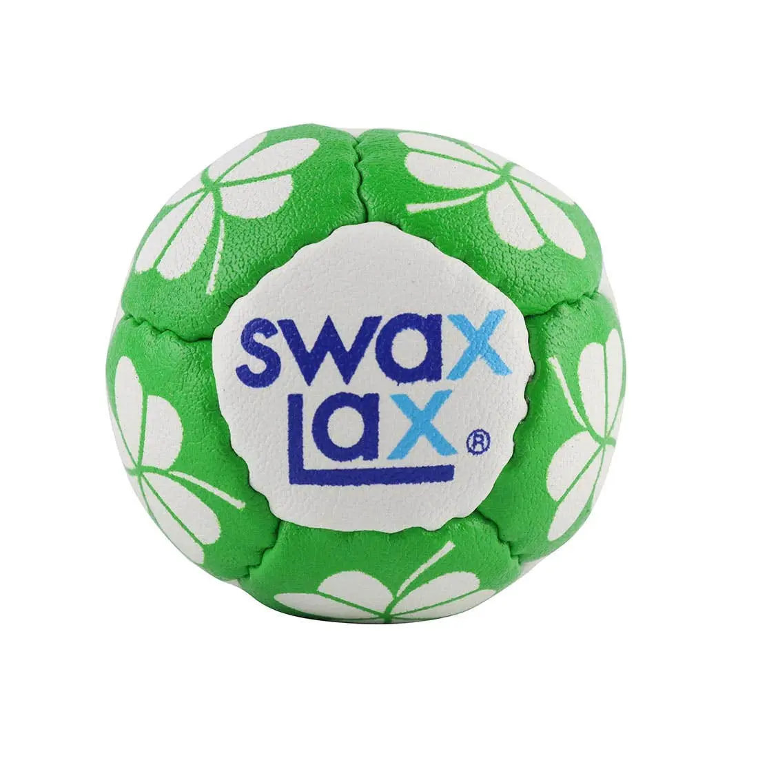 Swax Lax Lacrosse Training Balls - Shamrock, 64 mm, Regulation Dimen., High Speed, Shock-Absorbent, Mimic Regulation Weight, Training Focus, Shamrock Pattern, Regulation Size