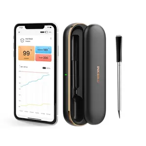【FathersDayGift】INKBIRD Bluetooth 5.1 Digital Meat Thermometer, Waterproof 304 Stainless Steel Kitchen Gadget for BBQ Grill, summer sale,mid year sale,deals for you,restock,DFYD,deals for you day