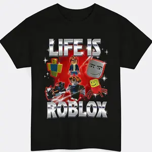Roblox Meme Themed Graphic tee funny T-shirts Men Women Cool Perfect Gaming y2k cotton fashion Streetwear Top Trending Comfort Casual Outfit Present Perfect Birthday Gift
