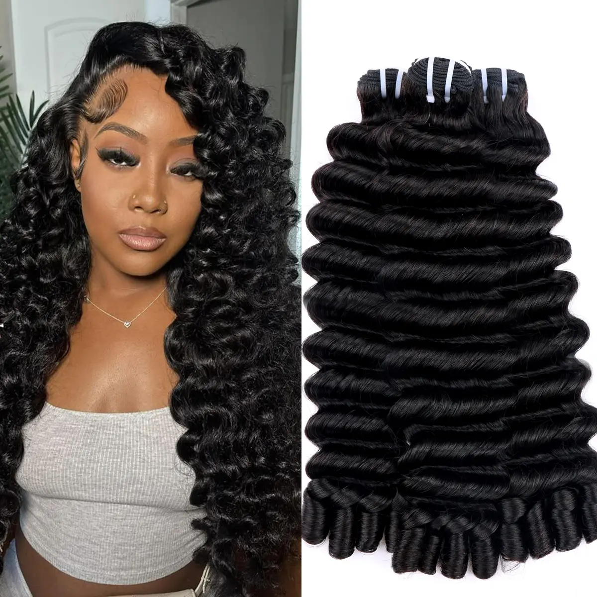 PerisModa Hair 16A Megeen Curly Bundles Human Hair Raw Hair Material 100% Unprocessed Human Hair Deep Pixie Curly Wave Extensions 3 Pcs Lot Burmese Curly #Dealsforyouday
