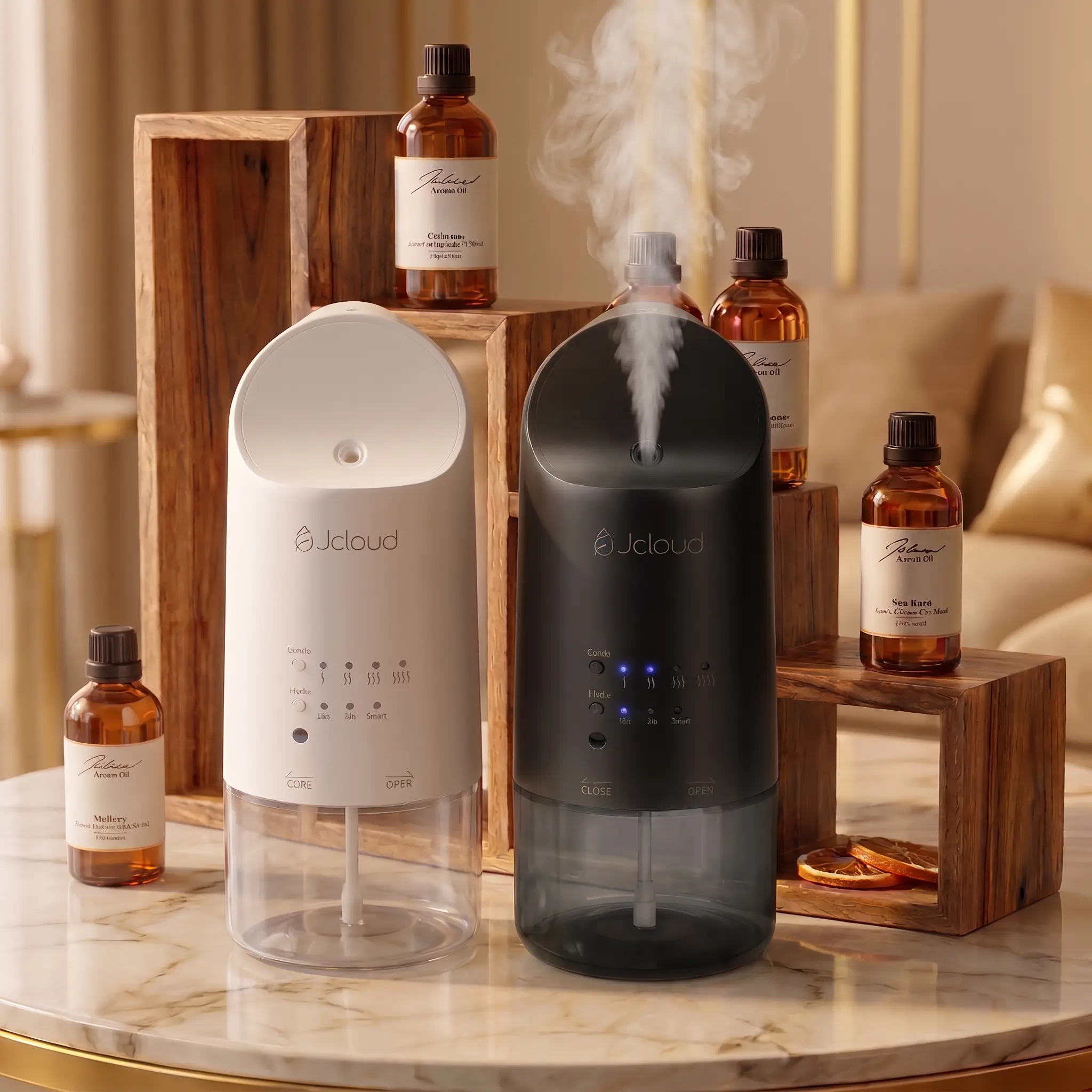 Waterless Essential Oil Diffuser, Wall-Mountable Plug-In Cold Air Fragrance Diffuser, Smart Light Sensor Auto On/Off,Timer, 160ml Large Capacity Up to 3 Months Lasting, Covers 500 sq ft, Quiet Mess-Free Aromatherapy for Home, Bedroom, Office, Ideal Gift