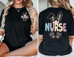 Easter Bunny Nurse Sweatshirt Or T-Shirt, RN Apparel, Nurse Week Gift, Easter Nurse Shirt, Easter Medical Tee, Easter Nursing Sweater, CNA ICU For Her