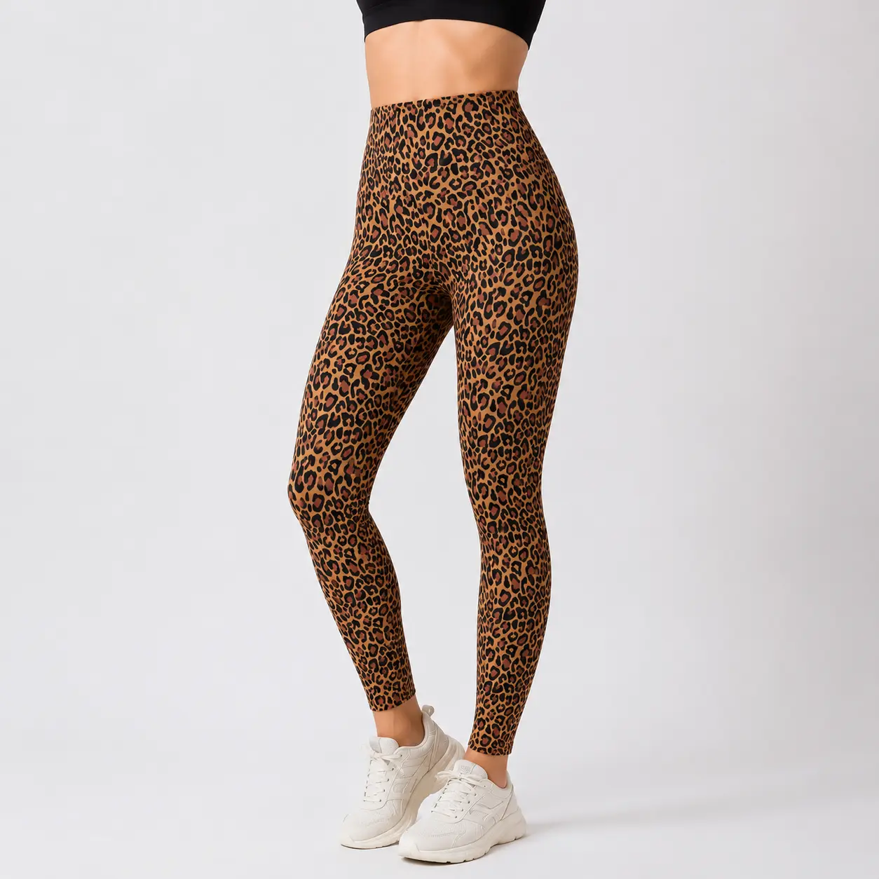 Leopard Print Leggings for Women, Cheetah Yoga Pants, Workout Leggings, Athletic Activewear