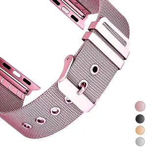 Compatible with Apple Watch 49/46/45/44/42/41/40/38mm, Stainless Steel Milanese Mesh Loop iWatch Band for Apple Watch Ultra 3/2 Ultra Series 10 9 8 7 6 5 4 3 2 1 SE2 SE MEN WOMEN