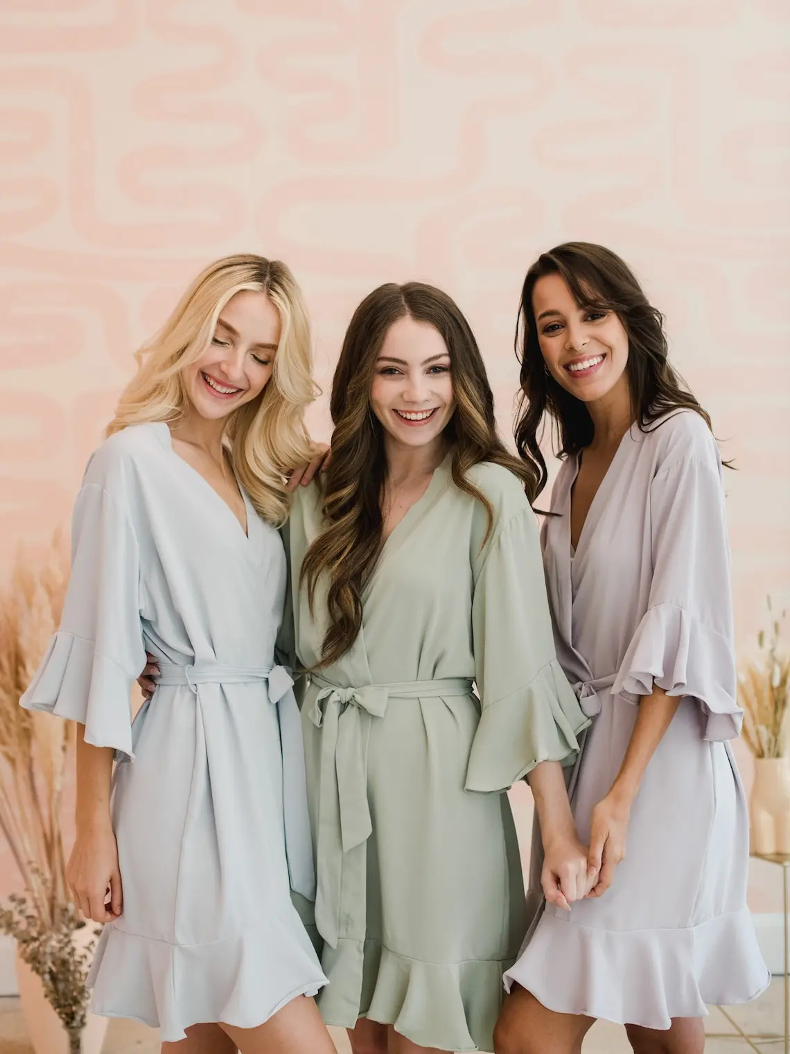 [CUSTOM IN DESCRIPTION] Personalized Bridesmaid Gift | Ruffle Bridesmaids Robes | Bridesmaid Proposal | Wedding Party Gift | Custom Robes | Bridal Robes - Plus