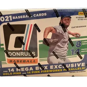2021 Panini Donruss MLB Baseball Mega Hobby Box - Factory Sealed