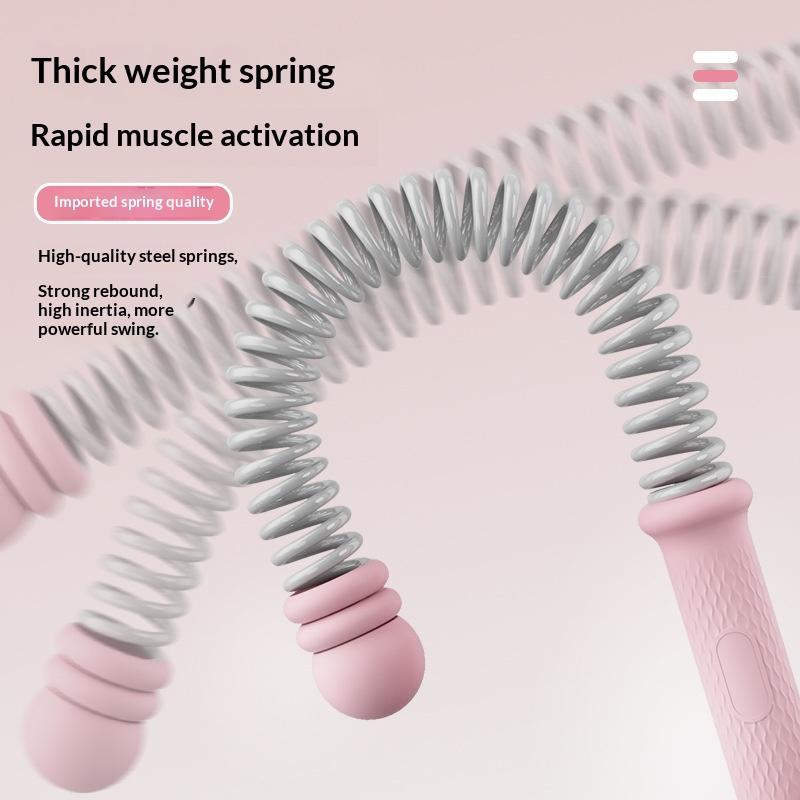 Multifunctional Cordless Battle Rope with Adjustable Weighted Rings for Men Women Fitness Home Use Arm Strength Training Equipment