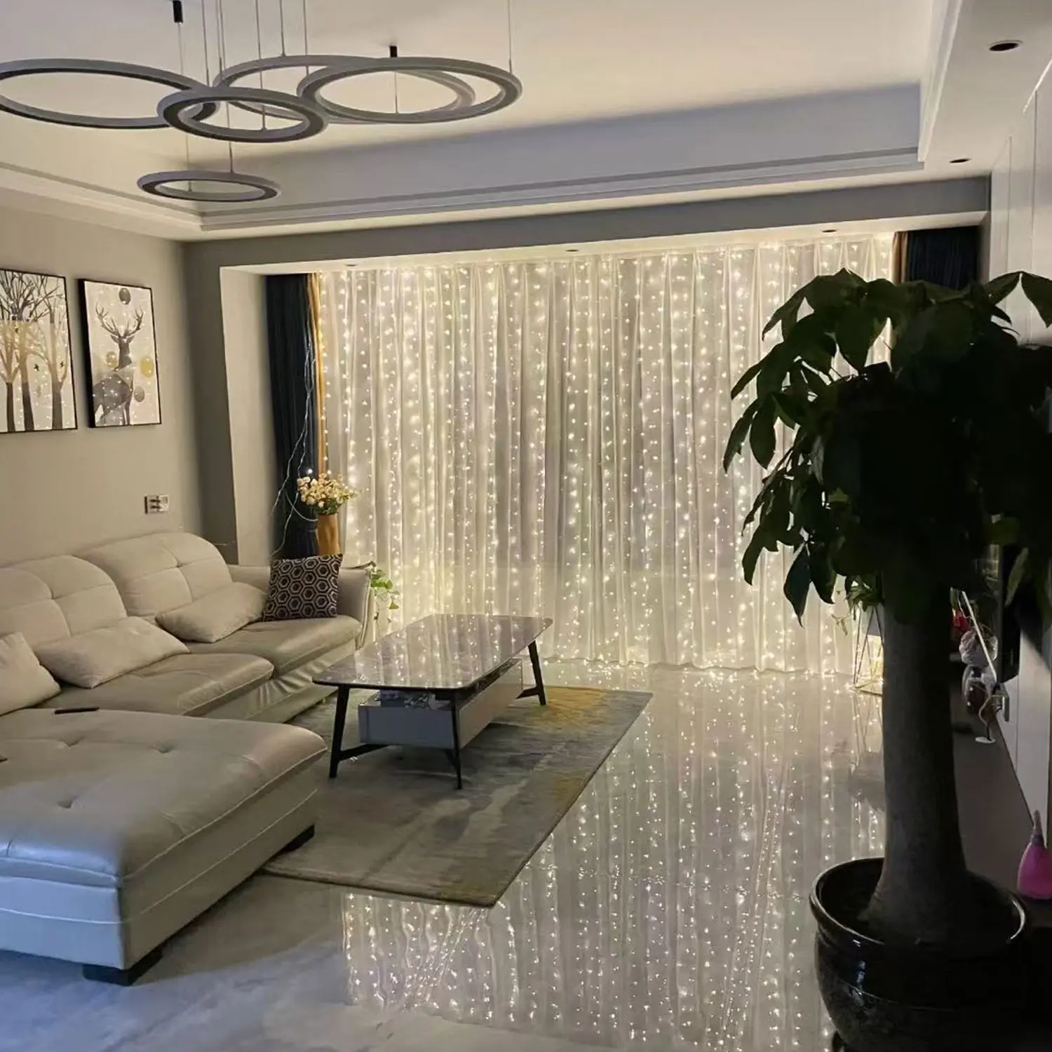 Retro colorful fairy light curtains, LED Star Light, LED Mood Light, Ambient Atmosphere Lights, USB eight-function plug-in indoor and outdoor decoration, Led Mood Lighting, suitable for Valentine's Day, wedding, party and bedroom scene decoration