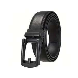 Men's Premium Leather Belt With Automatic Buckle - Perfect For Everyday Wear And Formal Settings, The Perfect Gift For Him