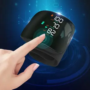 Wrist Blood Pressure Monitor, RechargeableDigital BP Machine with Heart RateDetection, LCD Backlit Display, VoiceBroadcast, Adjustable Cuff, 99 ReadingMemory for 2 Users with Carrying CasePerfect Wearable Christmas Gift for Familyand Friends