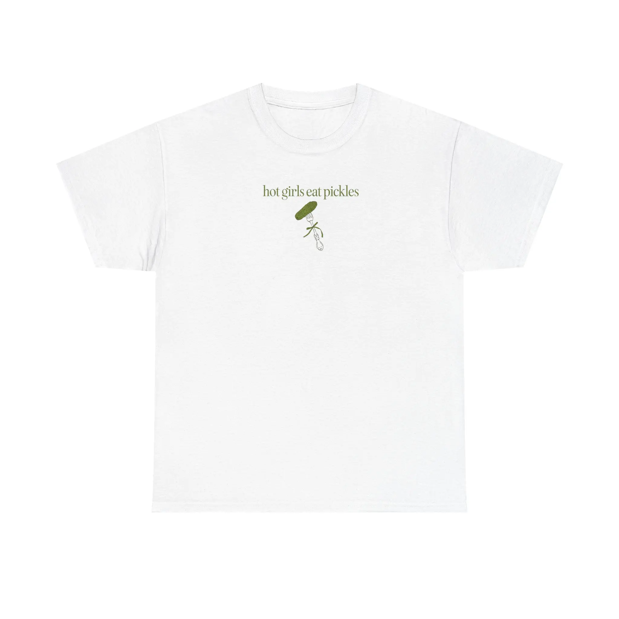 HOT GIRLS EAT PICKLES Unisex Heavy Cotton Tee - they do - funny shirt - gift for her