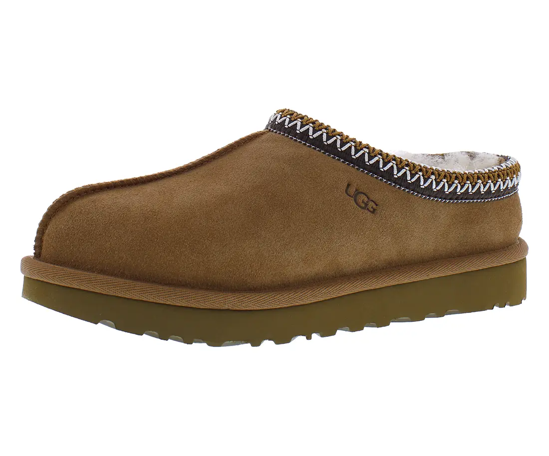 UGG Women's Tasman II Shoes, Suede Slip-On Style with Shearling Lining and Tasman Braid, Casual Indoor Outdoor Footwear