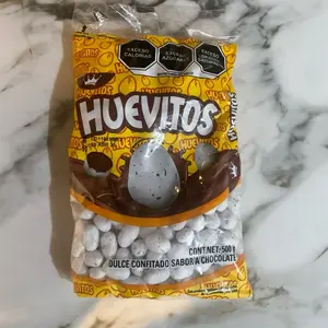 Huevito Candy Crunchy Chocolate-Coated Candy with a Sweet Milk Ricolino