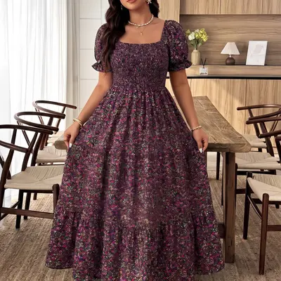 milkmaid dress purple Purple Tie-Dye Gauze Dress, Fairy Tulle, Cottagecore Milkmaid