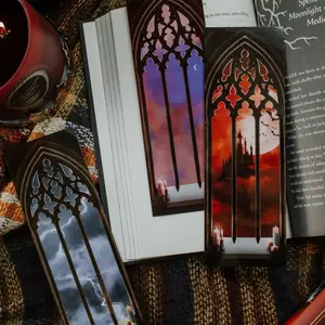 3 Pack Cathedral Bookmarks Laminated High-Quality Gloss Paper. RusticPagesCo.