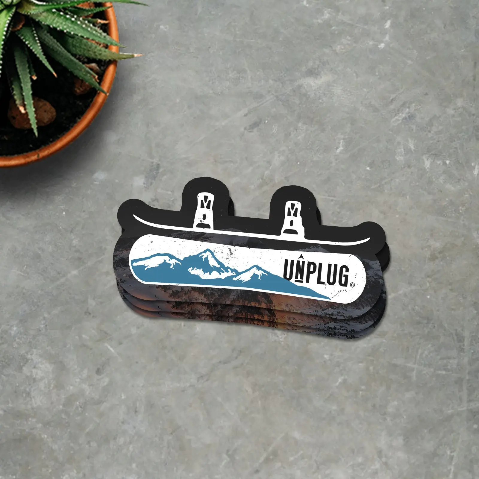 Snowboarding Vinyl Sticker