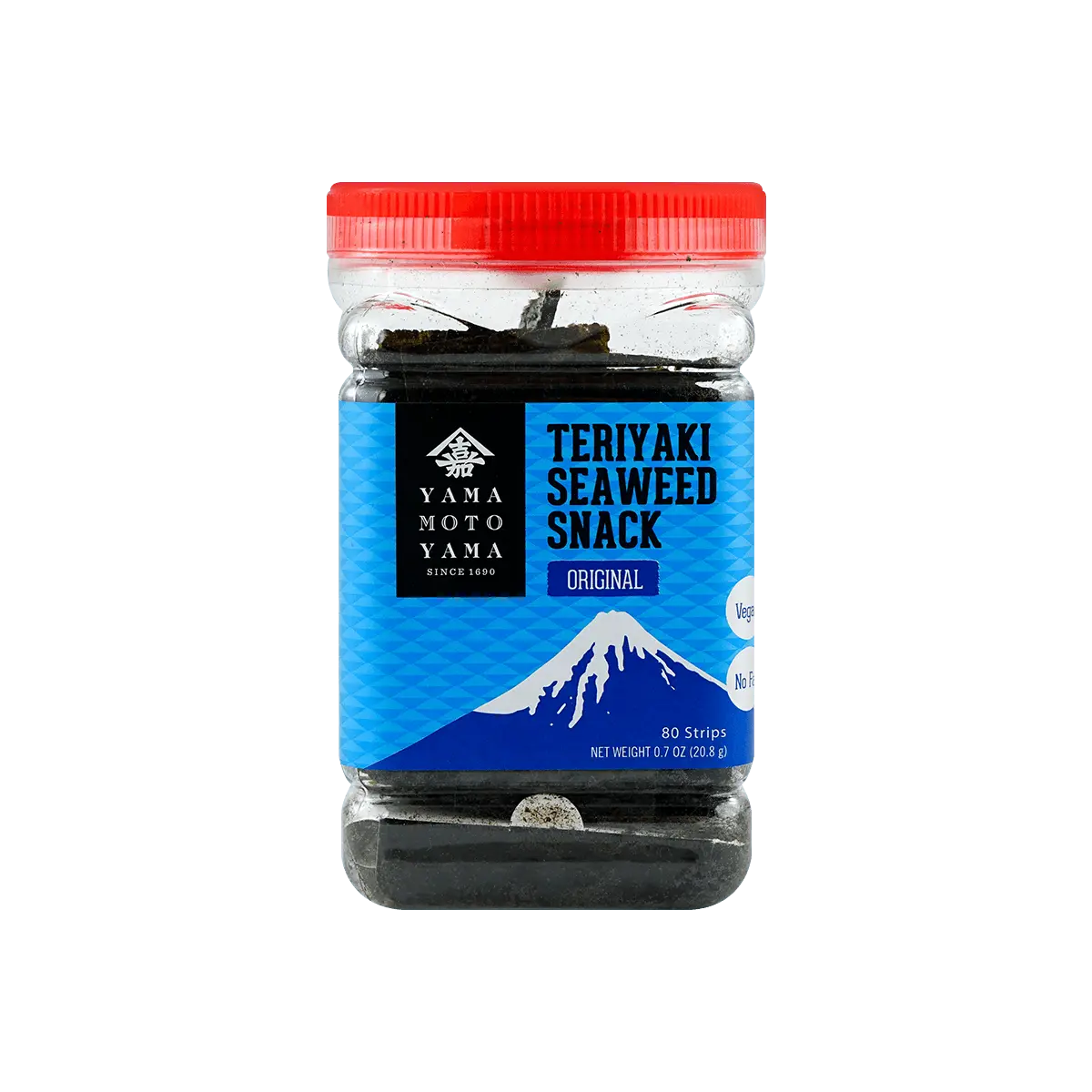 YAMAMOTOYAMA Japanese Teriyaki Seaweed Snacks, Crispy Nori Snacks, Original Flavor, 20.8g - Savory & Crunchy Snack