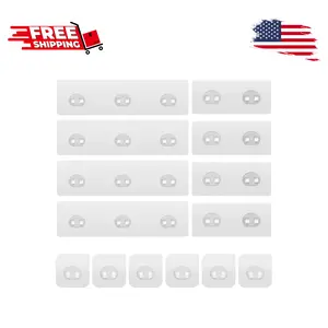 14 Pack Shower Caddy Adhesive Replacement, Strong Adhesive Hooks