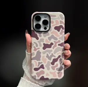 Camo Pattern phone Case, Shockproof andstÃrdy two-in-one double-layer soft TPU innershell hard PC bumper hard shell design, suitablefor iPh one 16 15 14 13 12 11Pro Max Plus hardshell Casing Protection Cellphone Protector Cover Smartphone Protective