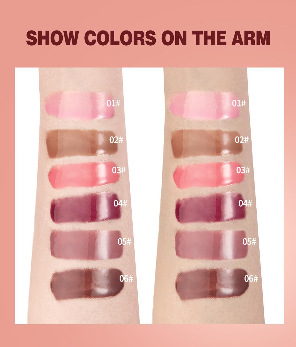 Long-Lasting Lip Gloss, Moisturizing Hydrating Nourishing Glossy Lip Glaze Stick, Plumping EffectLip Oil Lipstick for Women & Girls, Makeup