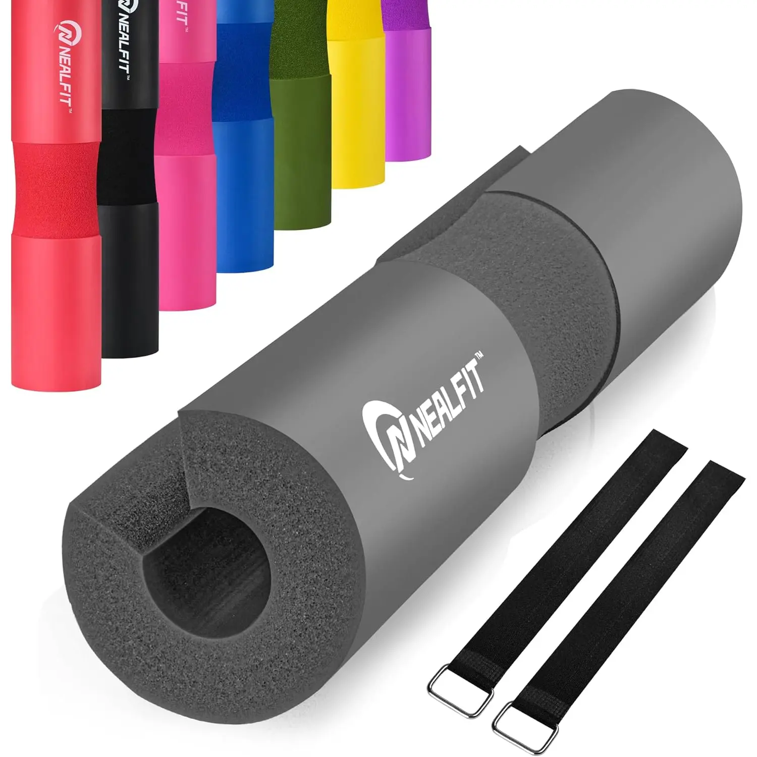 Barbell Pad Squat Pad for Squats—Squat Bar Pad—Great for Weightlifting,Lunges and Hip Thrusts—Foam Sponge Pad—Fit Standard and Olympic Bars Perfectly NEALFIT