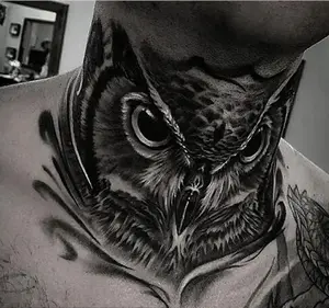 1 set of 5 temporary owl tattoos, fake tattoos, men's temporary tattoos, disposable tattoos, and horror tattoos Moisturizer