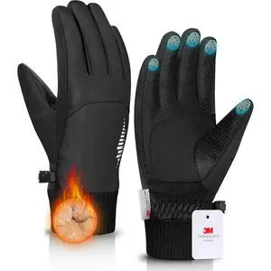 Snow Winter Gloves with /Touchscreen/Thermal Warm, Glove for Cold Weather Running, Cycling, Ski, Women Men