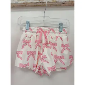 Pink Bow Active Shorts