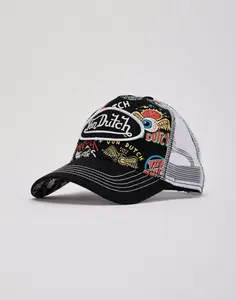 Von Dutch Graffiti Trucker Cap - Premium Snapback Mesh Baseball Hat, Embroidered Logo Graphic, 2026 Limited Edition Unisex Adjustable Streetwear Gorra, Urban Fashion Collectible for TikTok Style