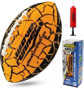 Wave Runner Grip It Waterproof Football, Beach Football, Special Grip Pattern, Double Laced, Light Weight, All Weather Football Random Color