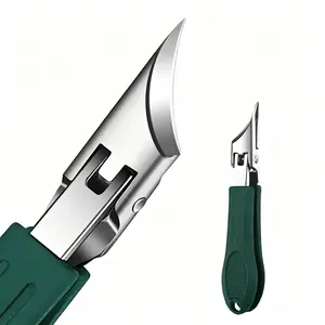 3 Sets of Eagle Beak Beveled Nail Clippers - Wide Jaw Anti-Splash Slanted Cutters, 25-Degree Oblique Blades, Thick & Ingrown Toenail Clippers for Seniors, Stainless Steel Blades, Home Manicure & Pedicure Kit for Thick Nails
