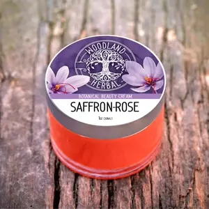 Saffron-Rose Beauty Cream - Powerful Moisturizer for Skin Rejuvenation, Anti-Aging, Radiant Glow