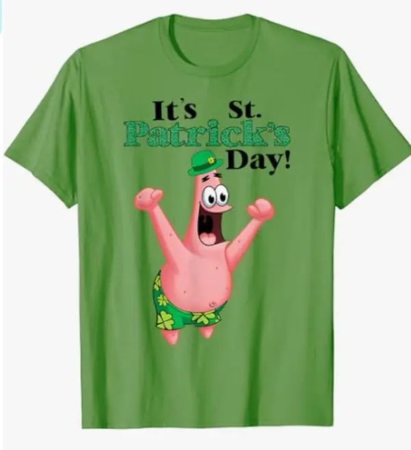 Spongebob St. Patrick's Day T-Shirt: Funny Spongebob Tee for St. Patrick's Celebration