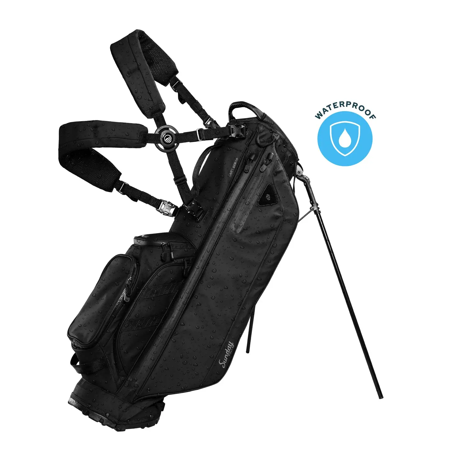 Storm Ryder | Black Waterproof Full Size Stand Bag, Golf Clubs, Classic