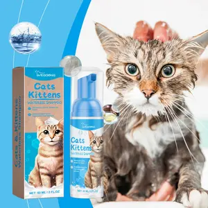 Private Label Pet Dry Shampoo Waterless Pet Dog Dry Cleaning Bath Foam Whitening Body Wash Foam for Dogs and Cats